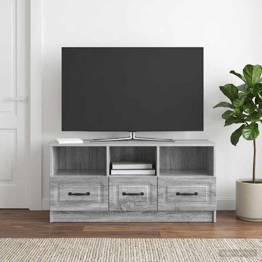 TV Cabinet Grey Sonoma 102 x 34.5 x 47 cm Engineered Wood