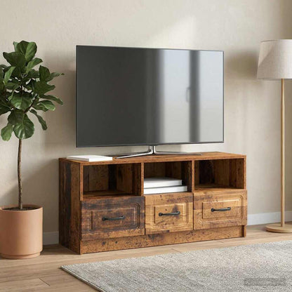 TV Cabinet Old Wood 102 x 34.5 x 47 cm Engineered Wood