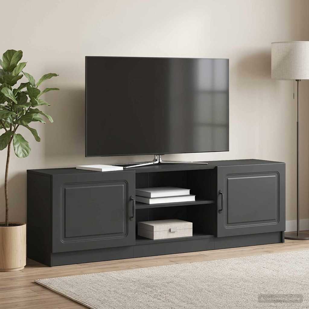 TV Cabinet Black 150 x 31 x 47 cm Engineered Wood