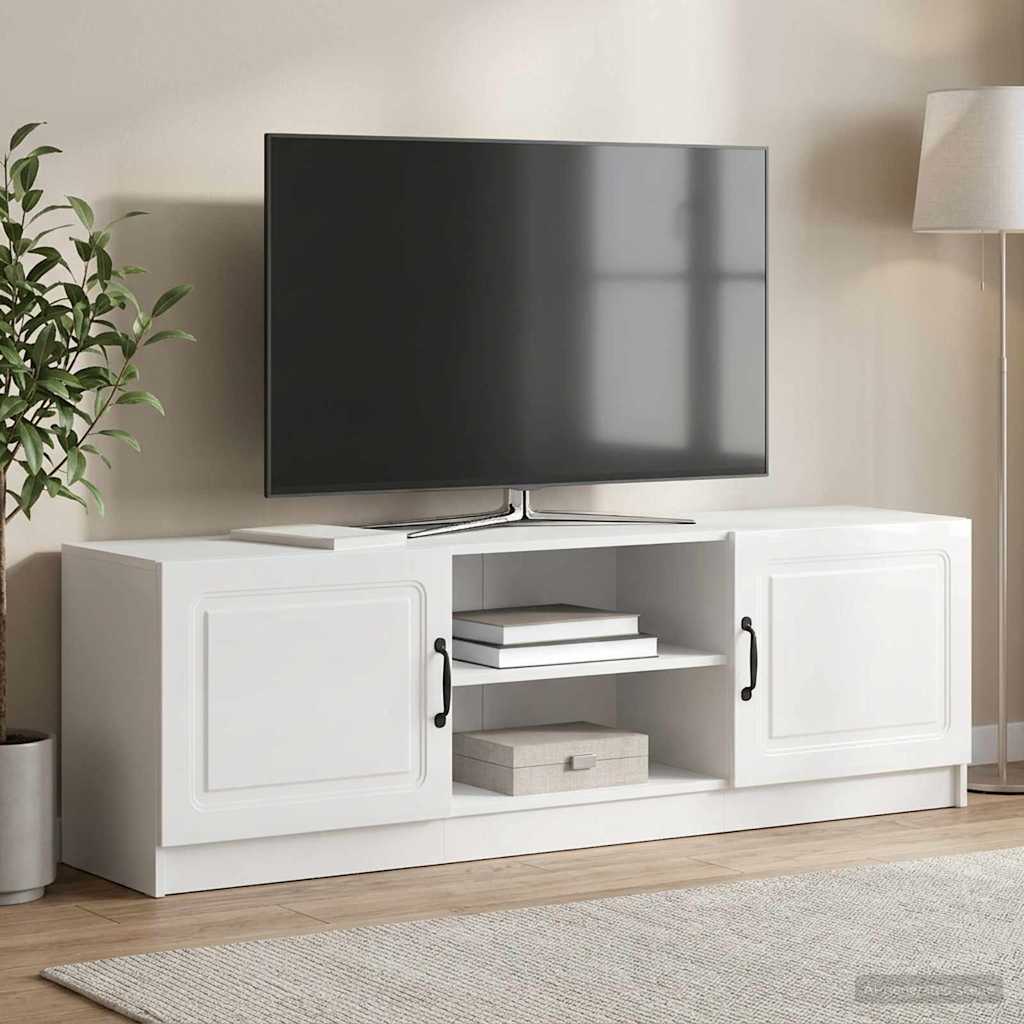 TV Cabinet High Gloss White 150 x 31 x 47 cm Engineered Wood
