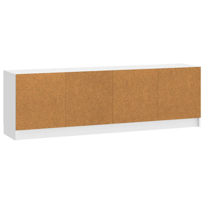 TV Cabinet High Gloss White 150 x 31 x 47 cm Engineered Wood