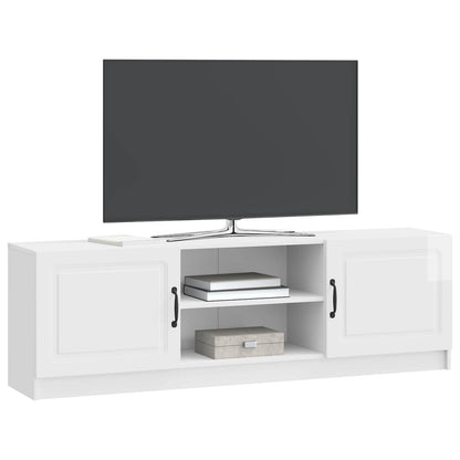 TV Cabinet High Gloss White 150 x 31 x 47 cm Engineered Wood