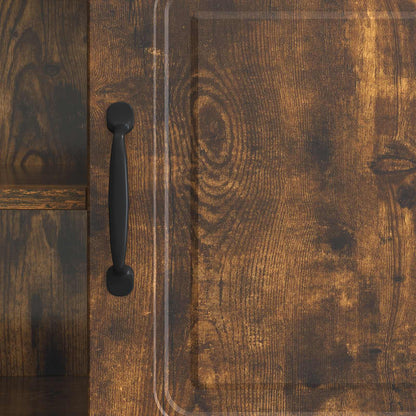 TV Cabinet Smoked Oak 150 x 31 x 47 cm Engineered Wood