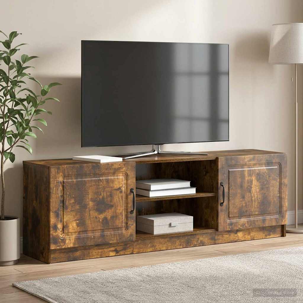 TV Cabinet Smoked Oak 150 x 31 x 47 cm Engineered Wood