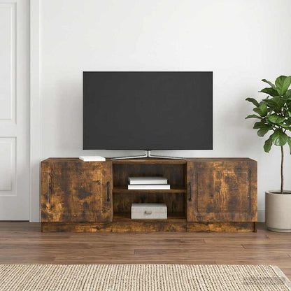 TV Cabinet Smoked Oak 150 x 31 x 47 cm Engineered Wood