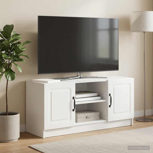 TV Cabinet White 102 x 34.5 x 47 cm Engineered Wood