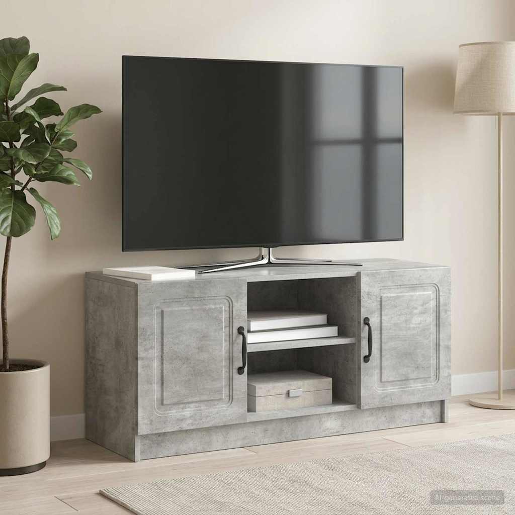 TV Cabinet Concrete Grey 102 x 34.5 x 47 cm Engineered Wood