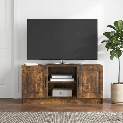 TV Cabinet Smoked Oak 102 x 34.5 x 47 cm Engineered Wood