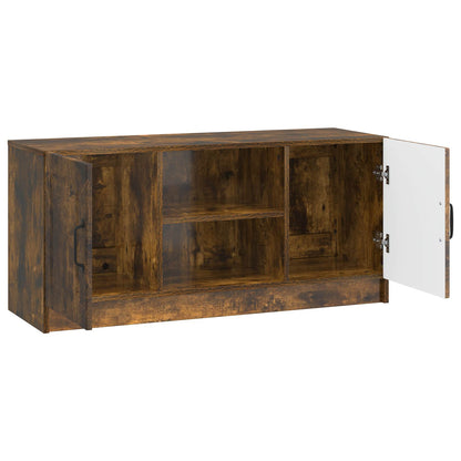 TV Cabinet Smoked Oak 102 x 34.5 x 47 cm Engineered Wood