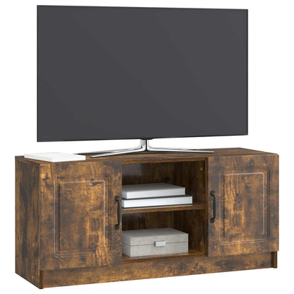 TV Cabinet Smoked Oak 102 x 34.5 x 47 cm Engineered Wood