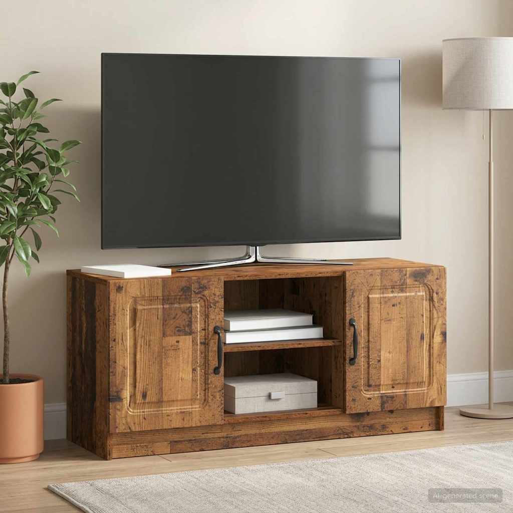 TV Cabinet Old Wood 102 x 34.5 x 47 cm Engineered Wood