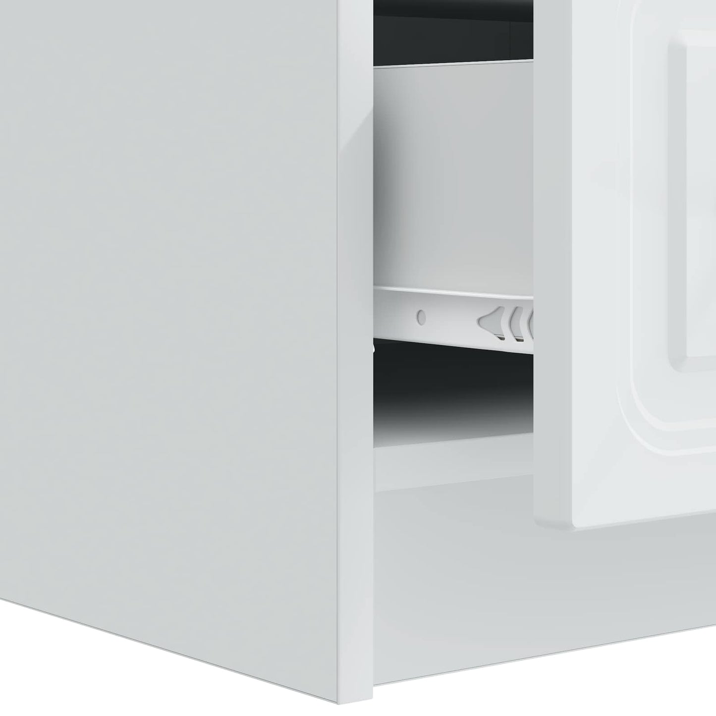 TV Cabinet with Drawer White 147 x 34.5 x 27 cm Engineered Wood