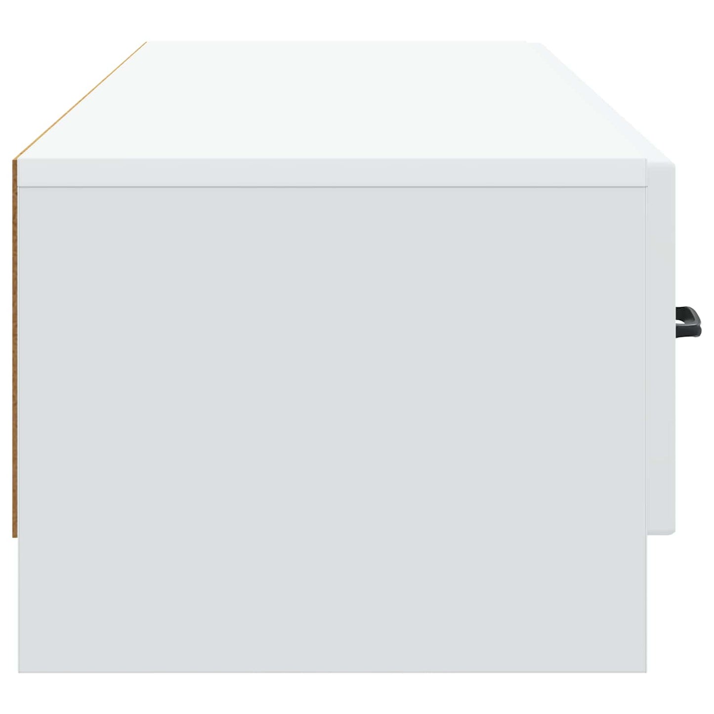 TV Cabinet with Drawer White 147 x 34.5 x 27 cm Engineered Wood