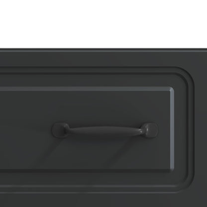 TV Cabinet with Drawer Black 147 x 34.5 x 27 cm Engineered Wood