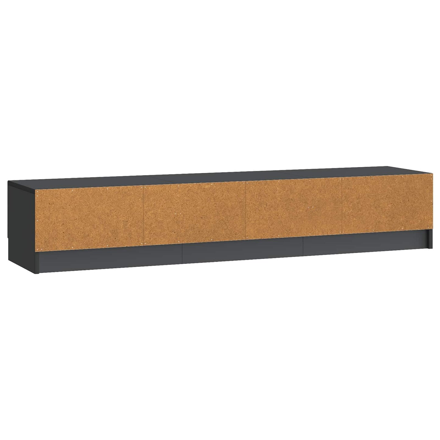TV Cabinet with Drawer Black 147 x 34.5 x 27 cm Engineered Wood