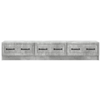TV Cabinet Concrete Grey 147 x 34.5 x 27 cm Engineered Wood