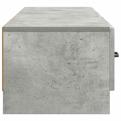 TV Cabinet Concrete Grey 147 x 34.5 x 27 cm Engineered Wood