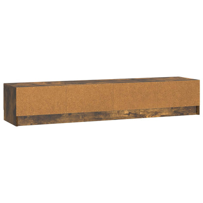 TV Cabinet Smoked Oak 147 x 34.5 x 27 cm Engineered Wood