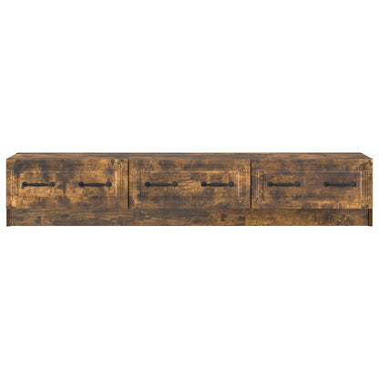 TV Cabinet Smoked Oak 147 x 34.5 x 27 cm Engineered Wood