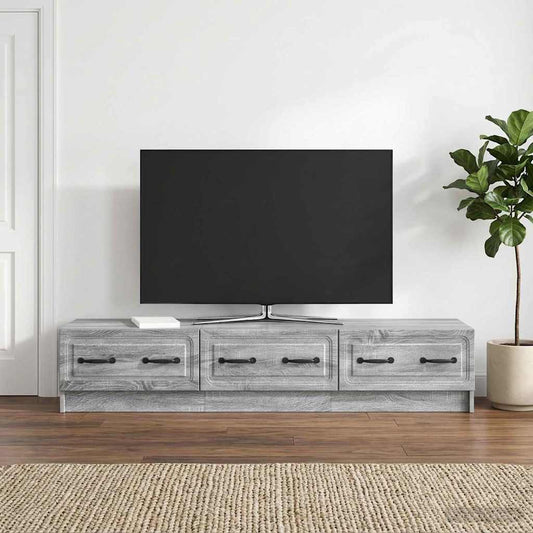 TV Cabinet Grey Sonoma 147 x 34.5 x 27 cm Engineered Wood