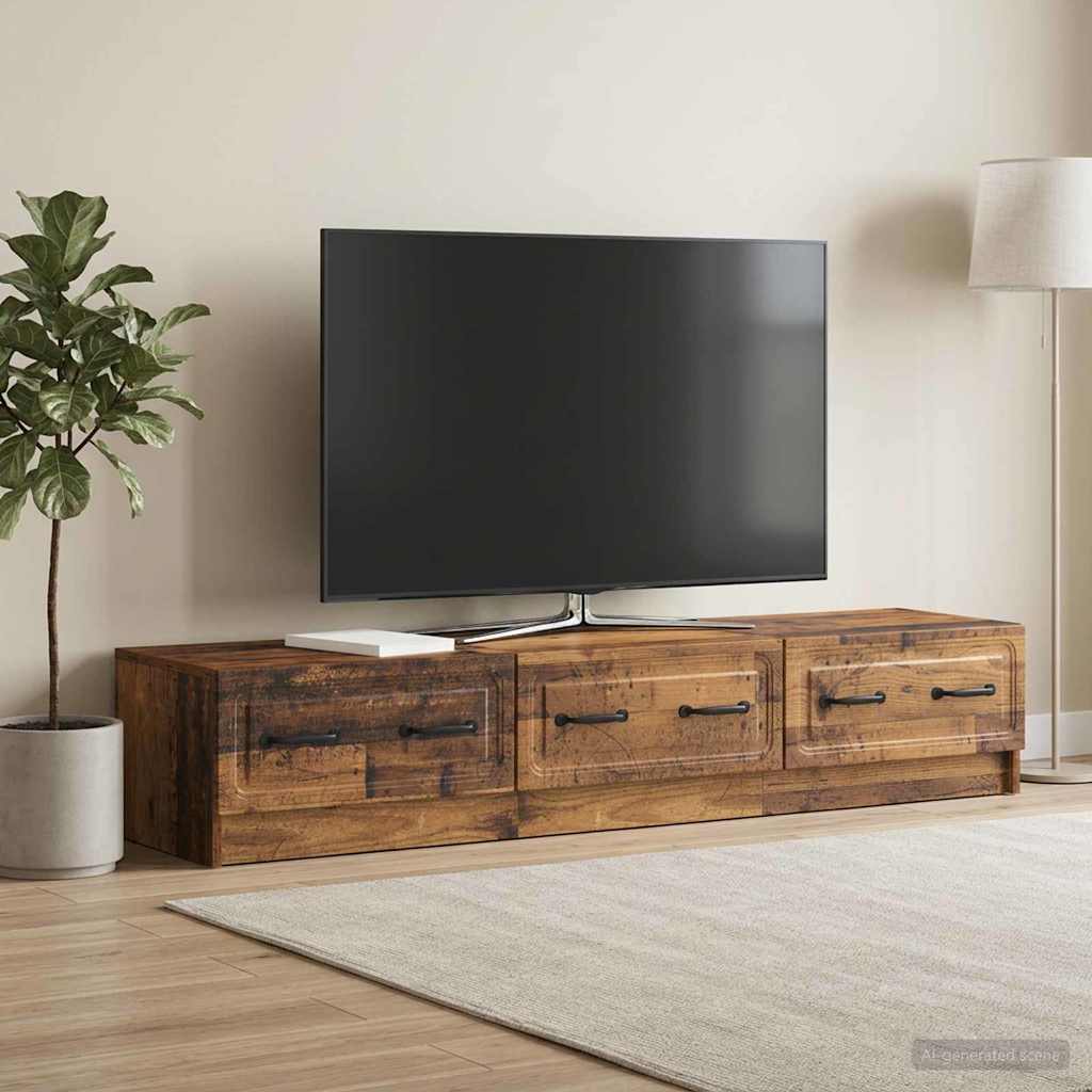 TV Cabinet Old Wood 147 x 34.5 x 27 cm Engineered Wood
