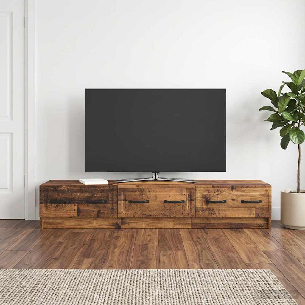 TV Cabinet Old Wood 147 x 34.5 x 27 cm Engineered Wood
