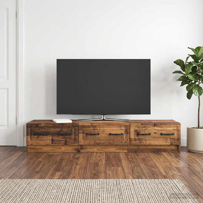 TV Cabinet Old Wood 147 x 34.5 x 27 cm Engineered Wood
