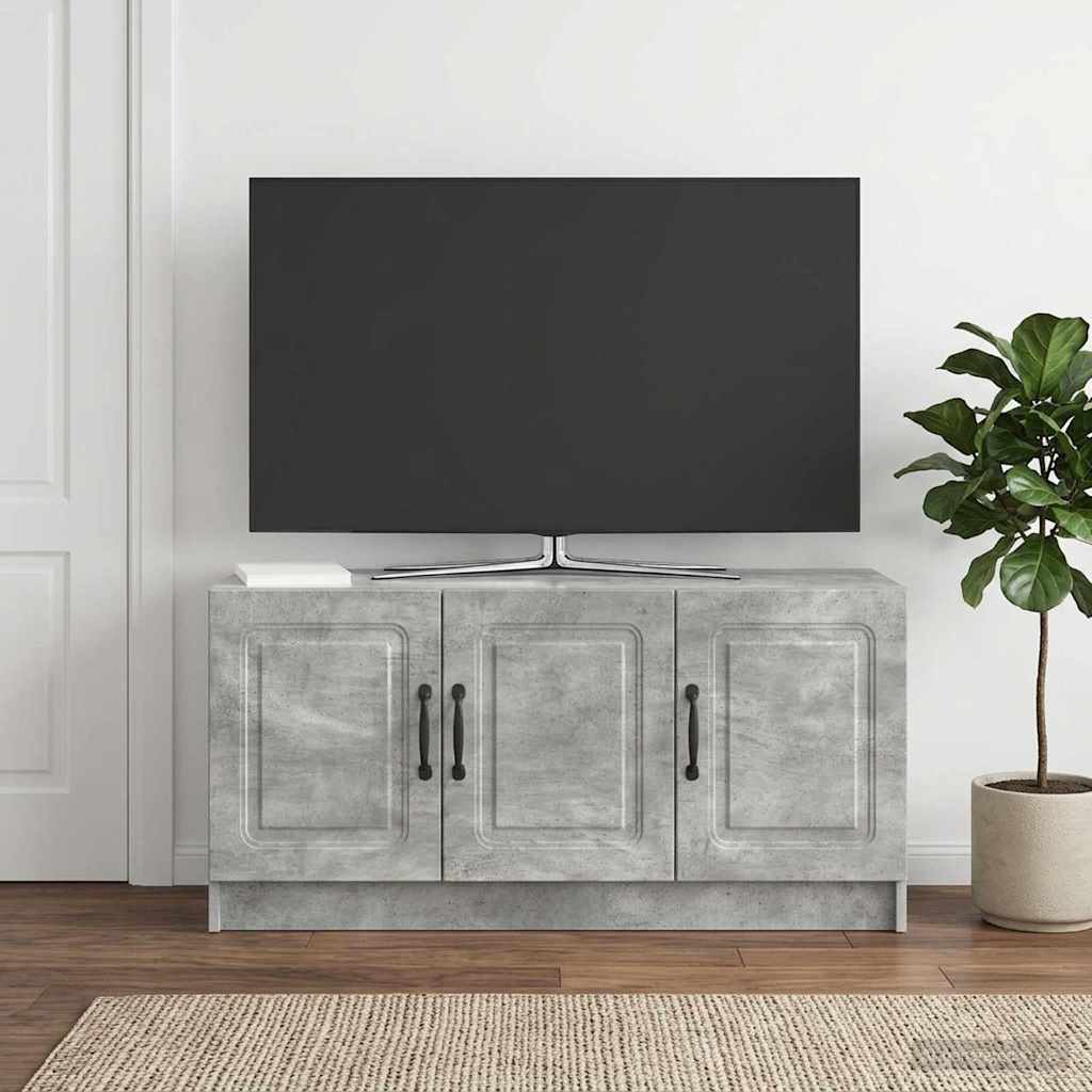 TV Cabinet Concrete Grey 99 x 34.5 x 47 cm Engineered Wood