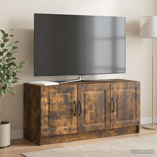 TV Cabinet Smoked Oak 99 x 34.5 x 47 cm Engineered Wood
