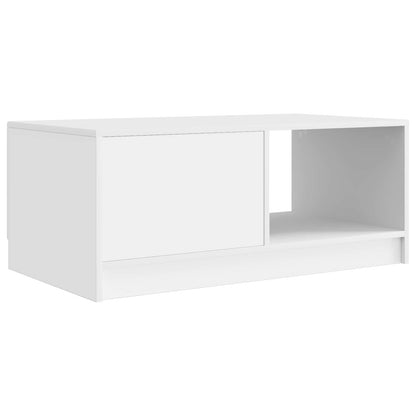 Coffee Table White 90 x 50 x 37 cm Engineered Wood