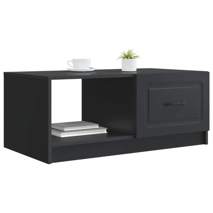 Coffee Table Black 90 x 50 x 37 cm Engineered Wood