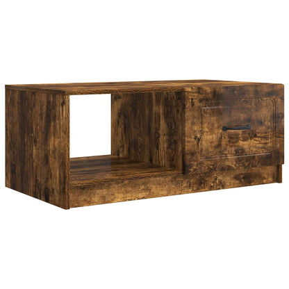 Coffee Table Smoked Oak 90 x 50 x 37 cm Engineered Wood