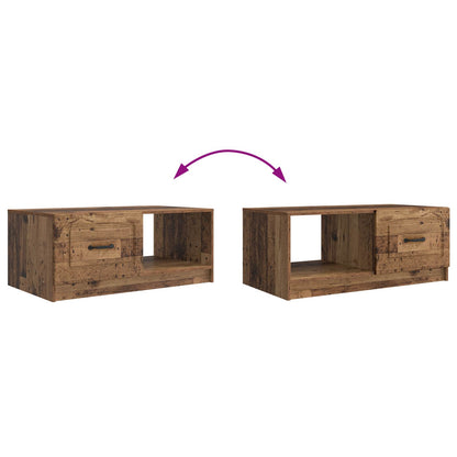 Coffee Table Old Wood 90 x 50 x 37 cm Engineered Wood