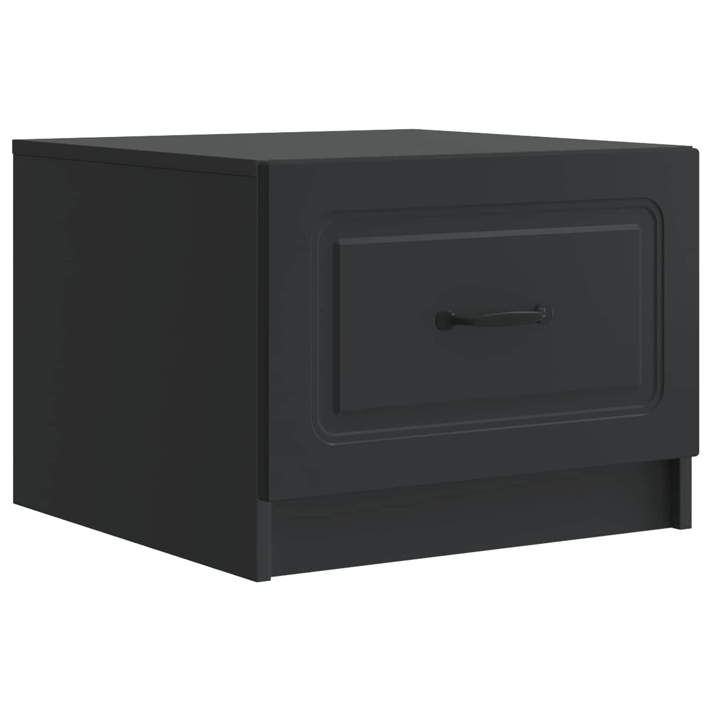 Coffee Table with Drawer Black 49 x 50 x 37 cm Engineered Wood
