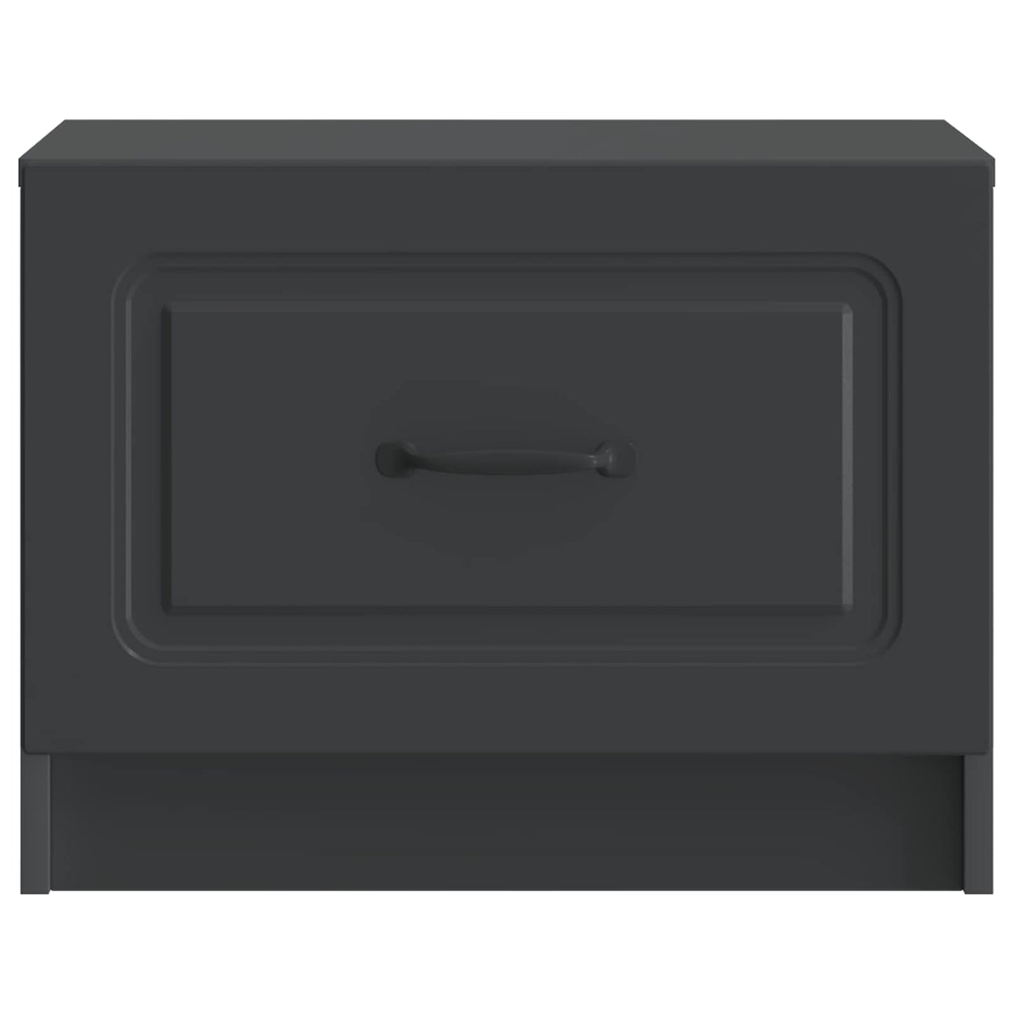 Coffee Table with Drawer Black 49 x 50 x 37 cm Engineered Wood