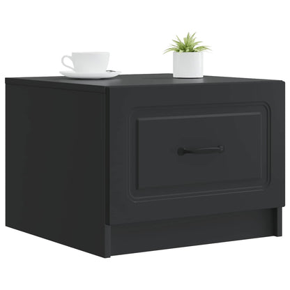 Coffee Table with Drawer Black 49 x 50 x 37 cm Engineered Wood