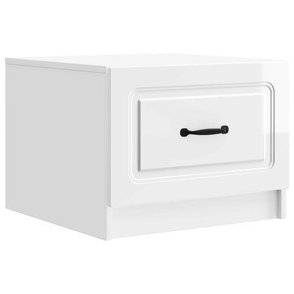 Coffee Table High Gloss White 49 x 50 x 37 cm Engineered Wood