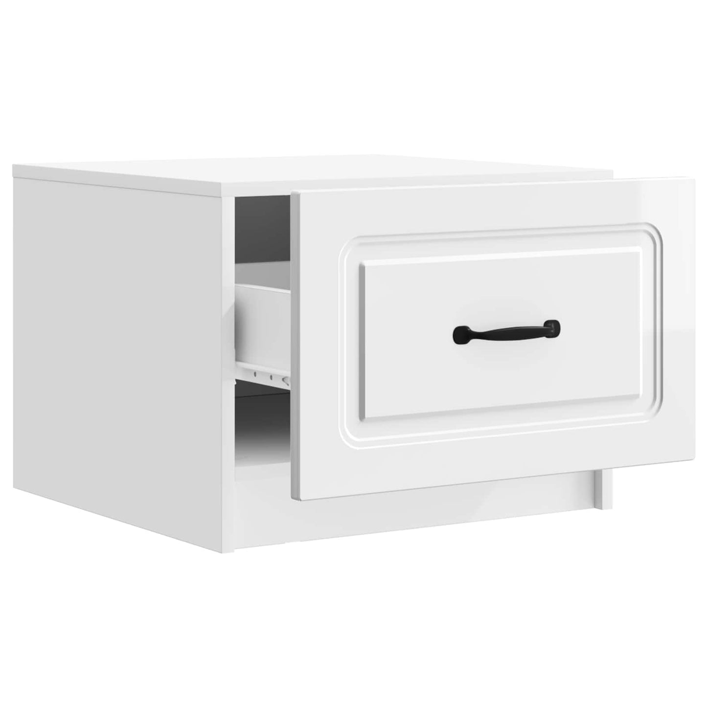 Coffee Table High Gloss White 49 x 50 x 37 cm Engineered Wood