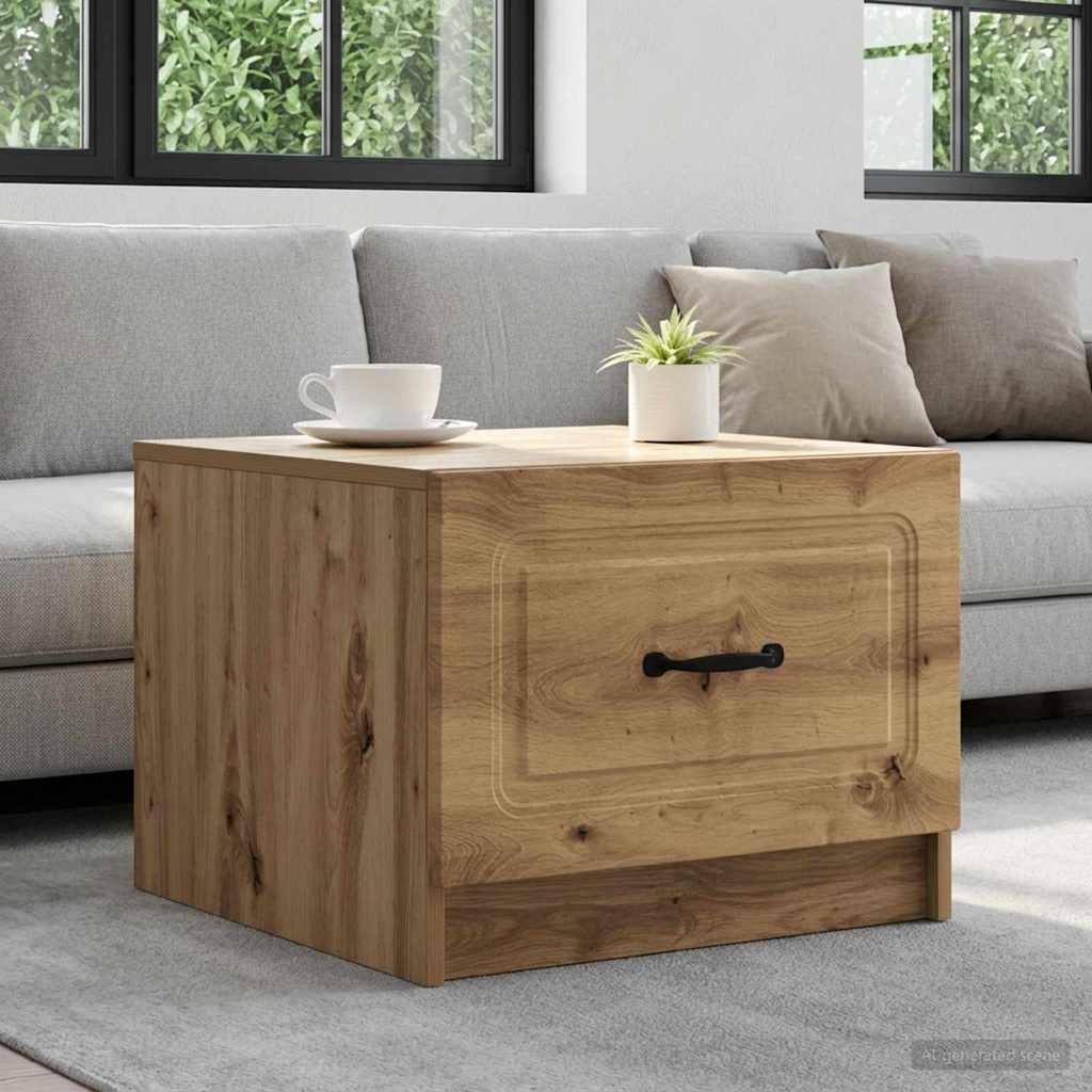 Coffee Table Artisan Oak 49 x 50 x 37 cm Engineered Wood