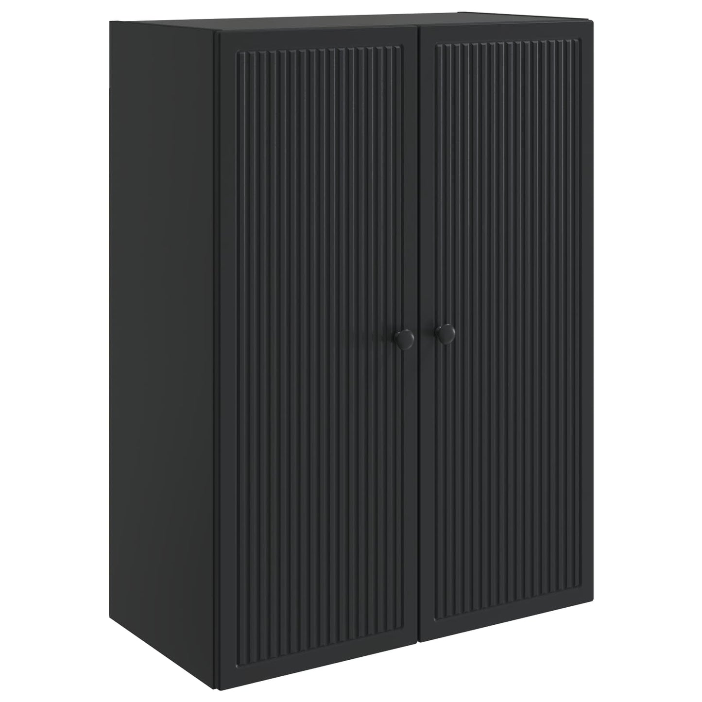 Wall-Mounted Cabinet Black 66 x 34.5 x 90 cm Engineered Wood