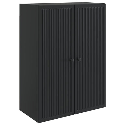 Wall-Mounted Cabinet Black 66 x 34.5 x 90 cm Engineered Wood