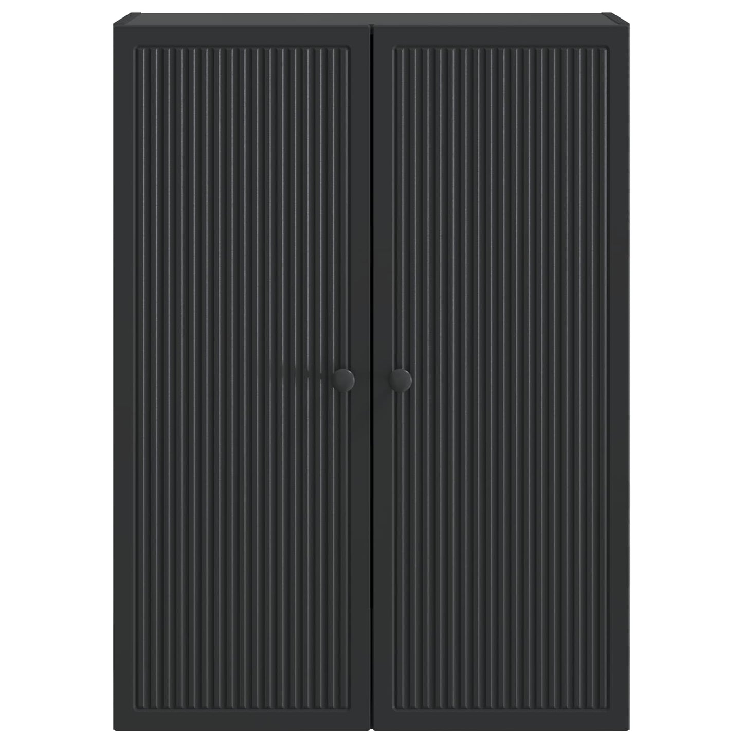 Wall-Mounted Cabinet Black 66 x 34.5 x 90 cm Engineered Wood
