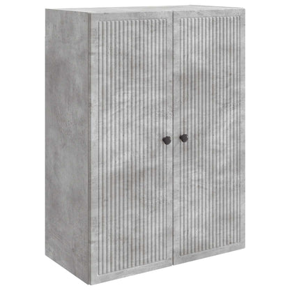 Wall-Mounted Cabinet Concrete Grey 66 x 34.5 x 90 cm
