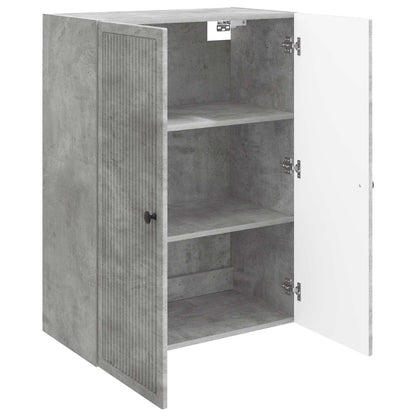 Wall-Mounted Cabinet Concrete Grey 66 x 34.5 x 90 cm