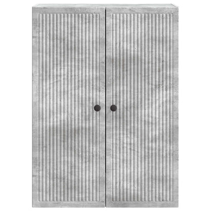 Wall-Mounted Cabinet Concrete Grey 66 x 34.5 x 90 cm