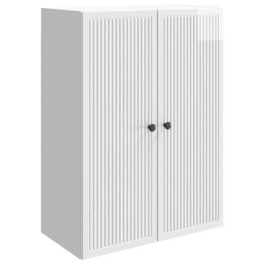 Wall-Mounted Cabinet High Gloss White 66 x 34.5 x 90 cm