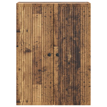 Wall-Mounted Cabinet Old Wood 66 x 34.5 x 90 cm Engineered Wood