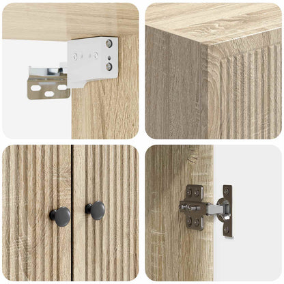 Wall-Mounted Cabinet Sonoma Oak 59 x 31 x 60 cm Engineered Wood