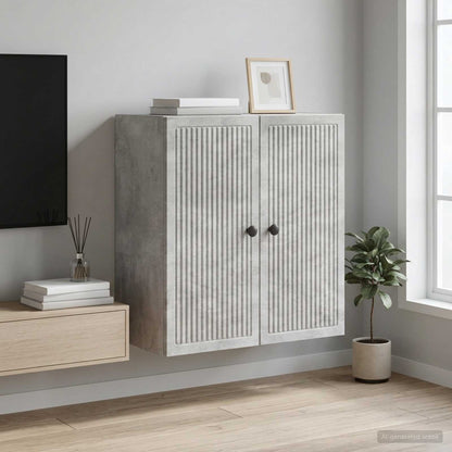 Wall-Mounted Cabinet Concrete Grey 59 x 31 x 60 cm