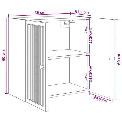 Wall-Mounted Cabinet Concrete Grey 59 x 31 x 60 cm